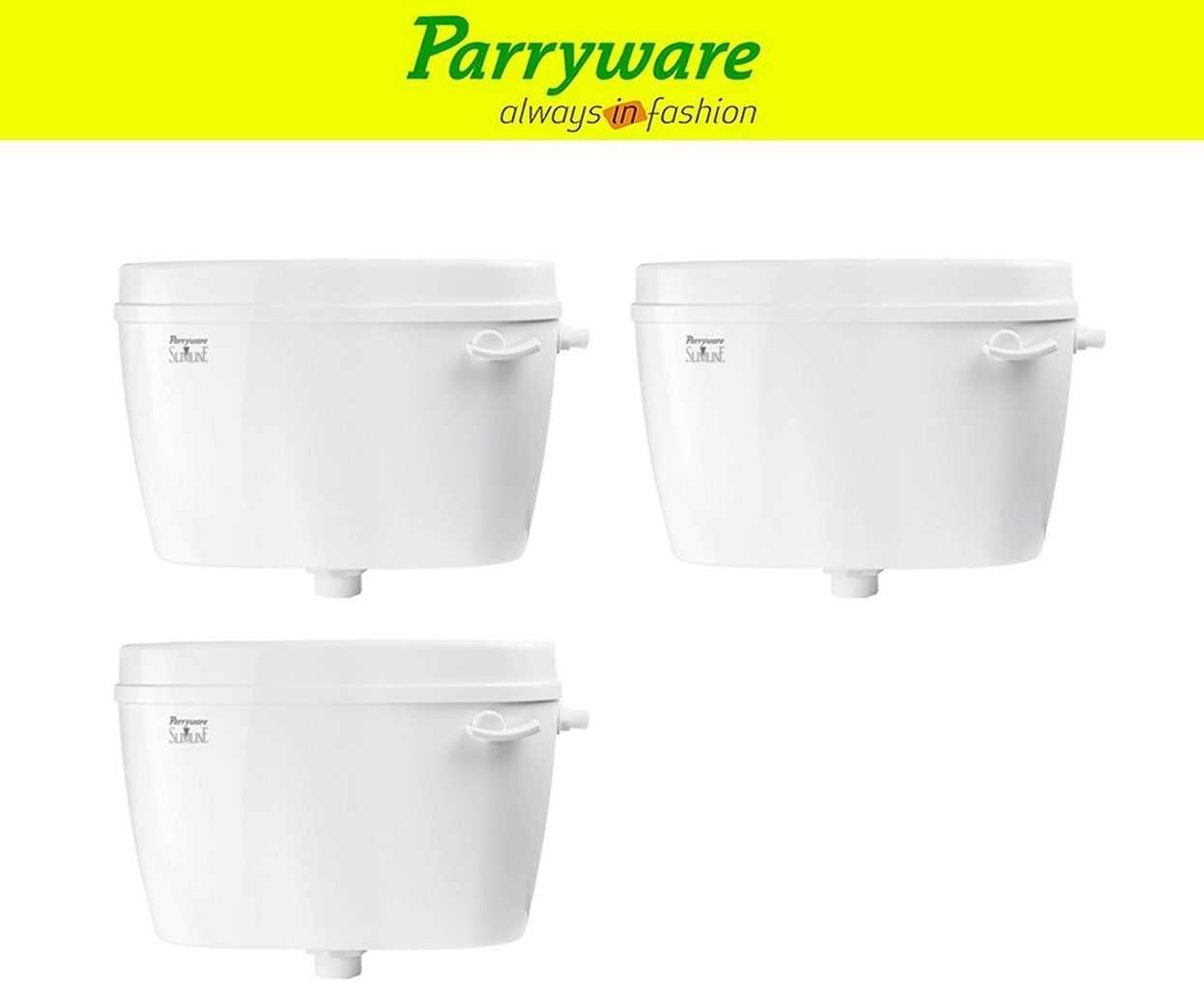 Uno Flush tank Cistern for Bathroom | Space Saving Slim Tank set of 3 pic 607 Single Flush Tank-image-47