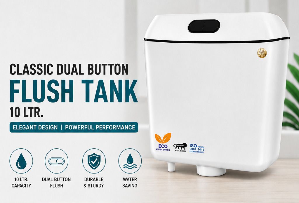ZX-FT-10L-DB Dual Flush Tank-image-1
