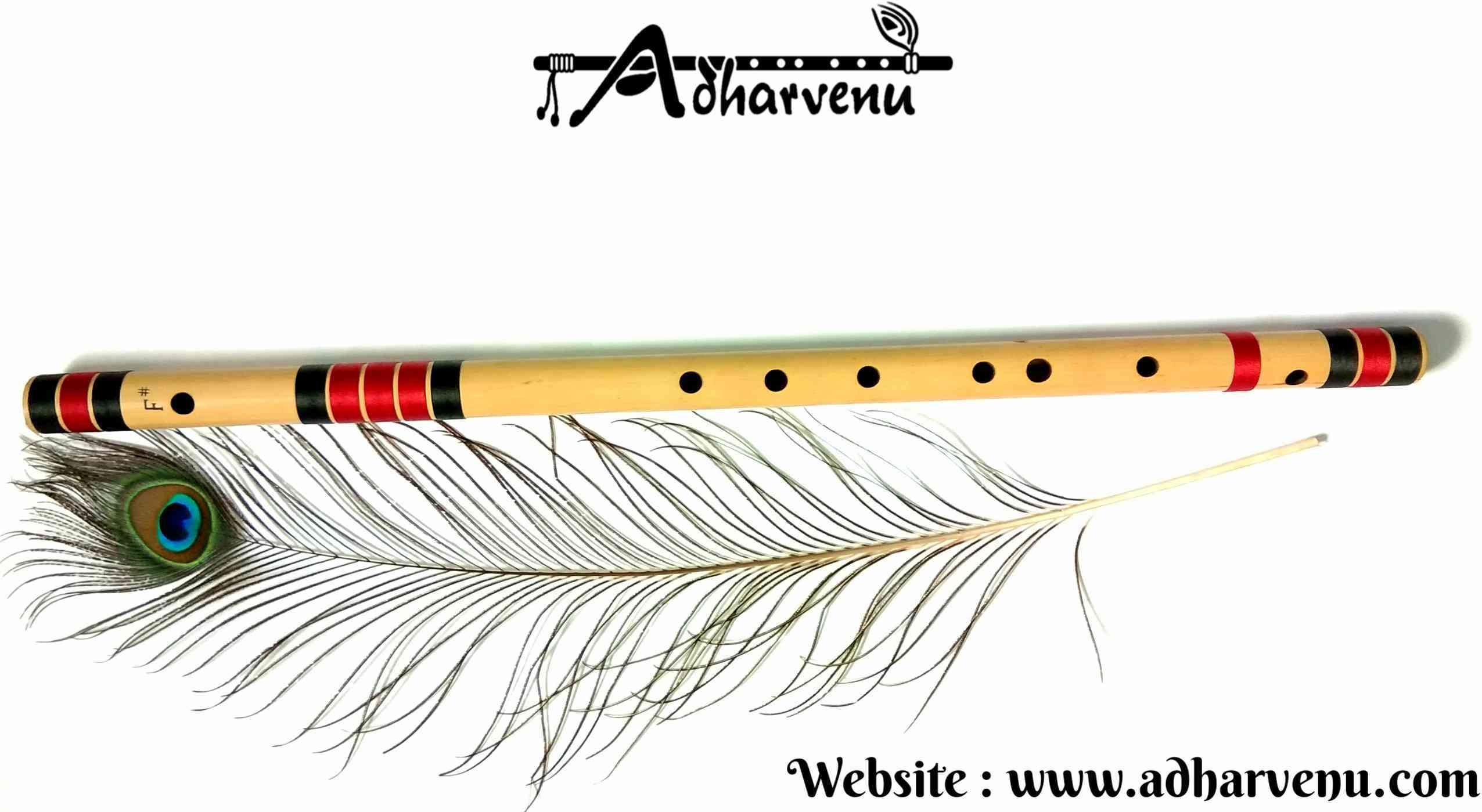 adharvenu F# Bass Indian Bamboo Flute (27.5 Inches) - Right Handed Bamboo Flute-picture-22