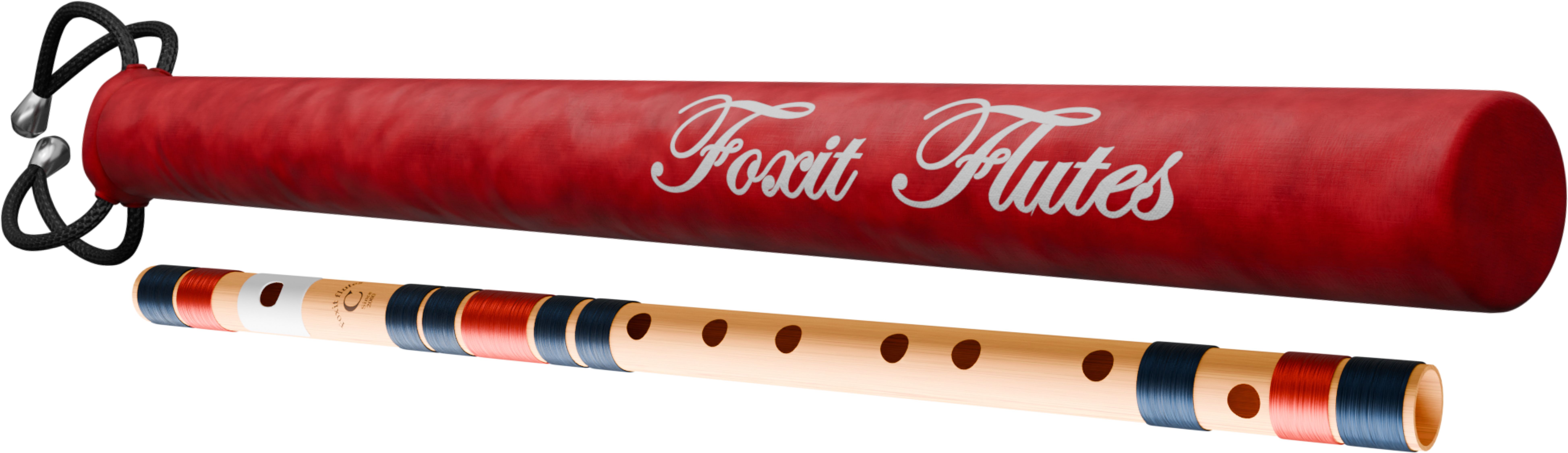 foxit musical D Natural 7 Hole Right Hand Bansuri Size 18 inches Fiber Flute-picture-45