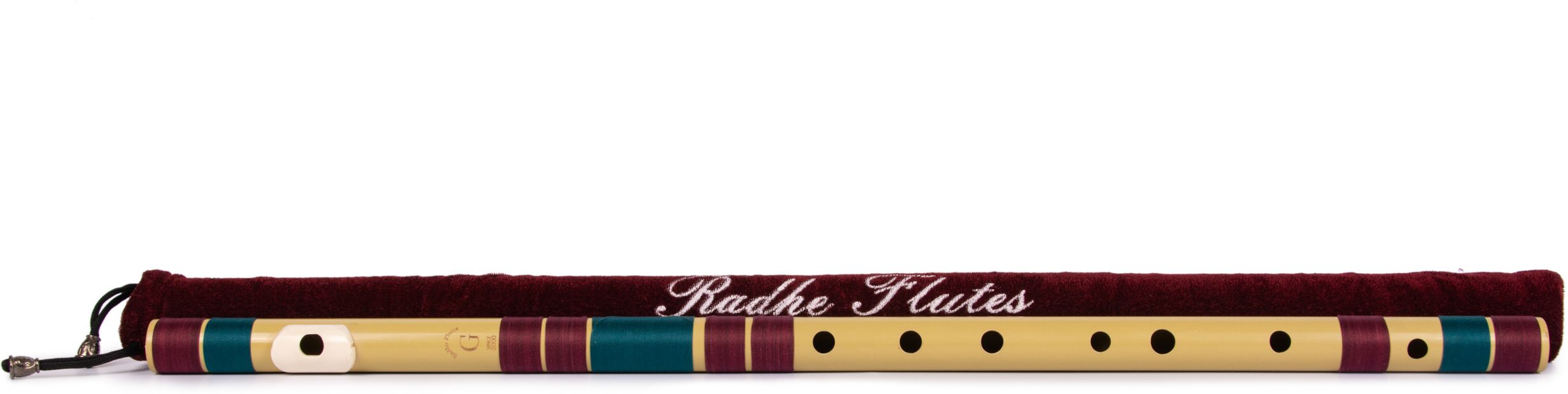 G Natural Base Right Handed Bansuri With Velvet Cover PVC Maroon & Dark Green PVC Flute-image-23