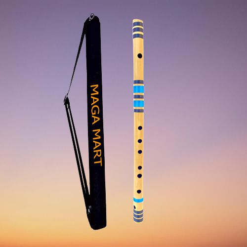 maga mart C Sharp Medium Natural 7 Holes 18.5 inch with Carry Cover Bamboo Flute Bamboo Flute-picture-30