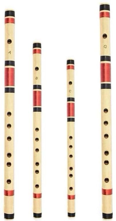 khalsa musical Set of B-Scale, A-Scale, C-Scale & G-Scale Bamboo Flute Bamboo Flute-picture-38