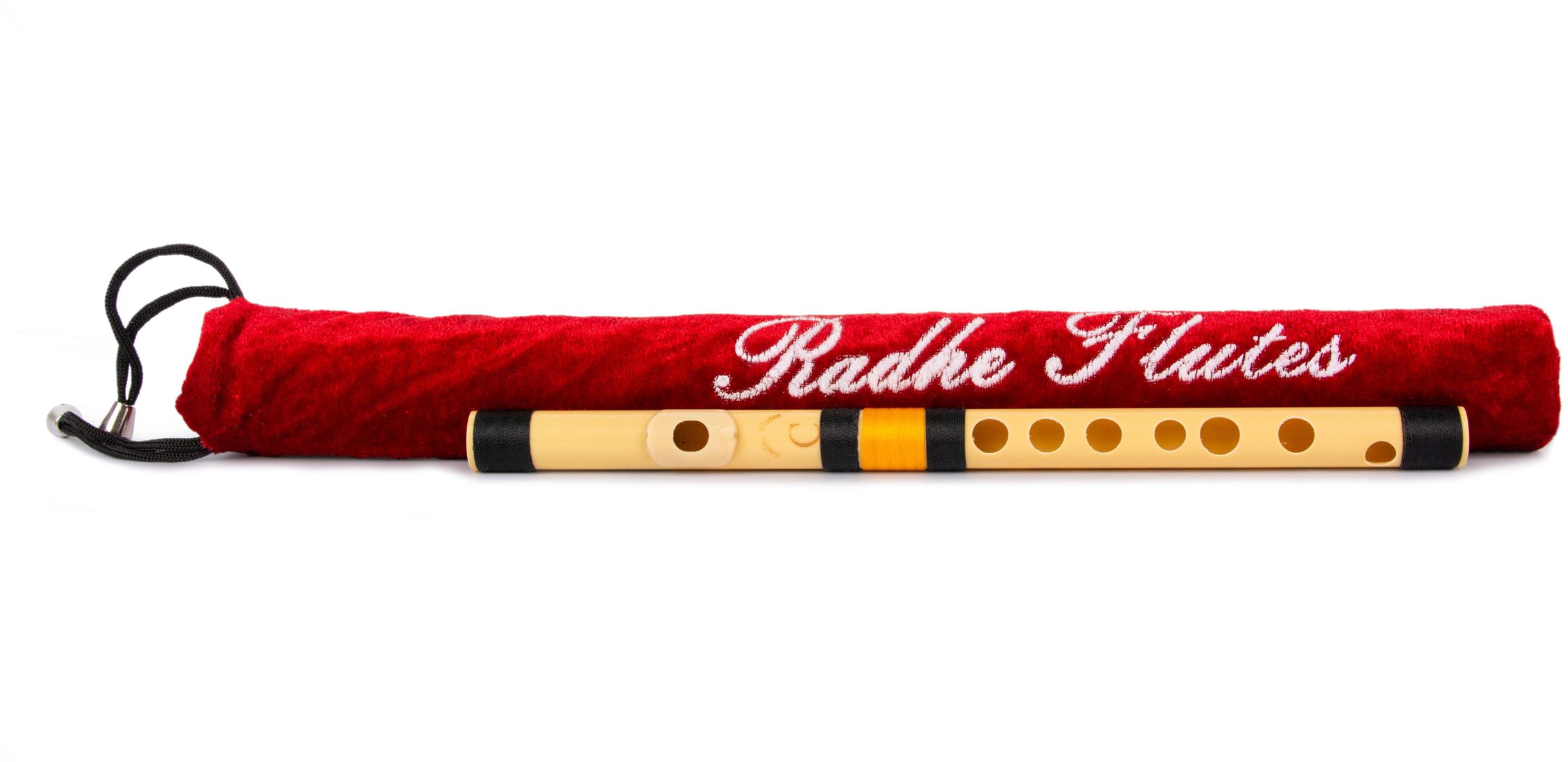 radhe flutes C Natural Bansuri Higher Octave RIGHT Handed With VELVET COVER PVC Flute-picture-28