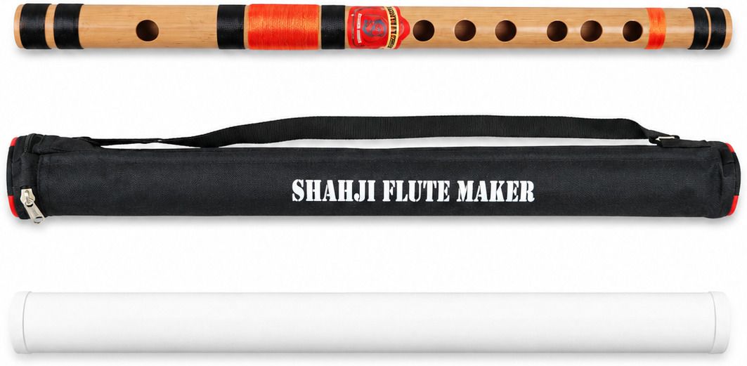 shahji flute F Middle Professional 14.5 Inch Bamboo Flute with Bag & PVC Case Bamboo Flute-picture-19