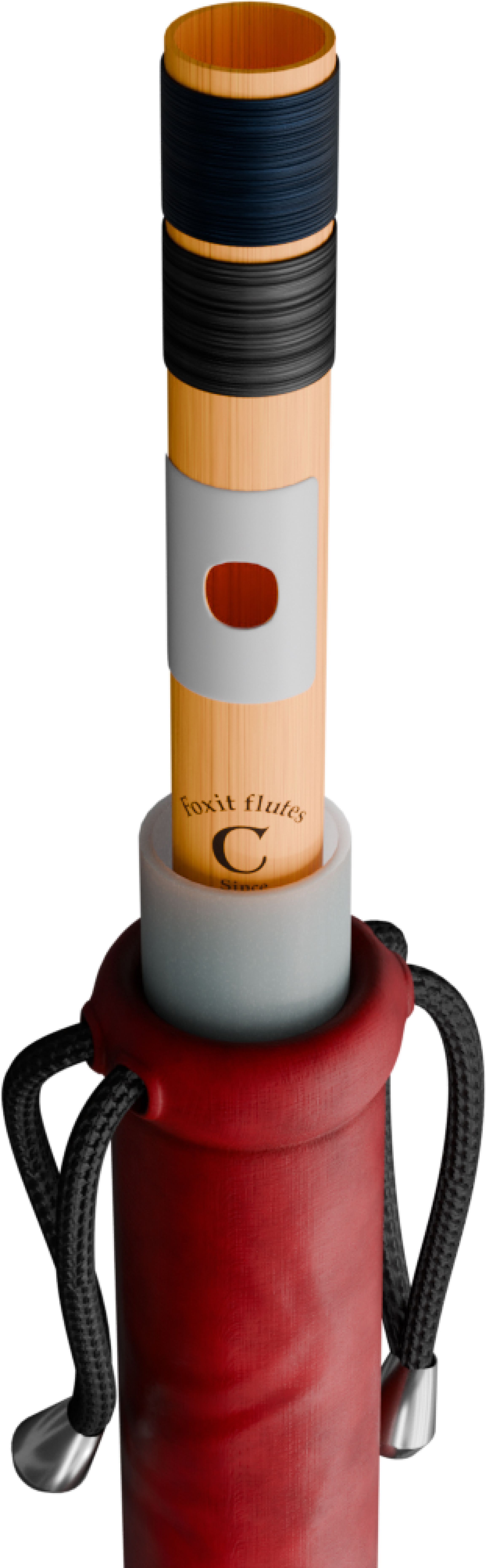 foxit musical Right Handed C Natural With Velvet Cover Tuned With Tanpura A=440Hz PVC Flute-picture-23