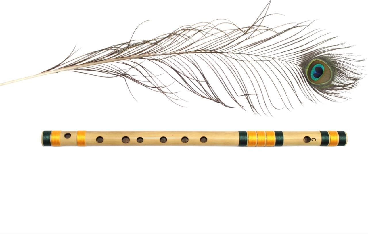 Adharvenu C Natural Middle (19") - Right Handed Bamboo Flute-picture-35