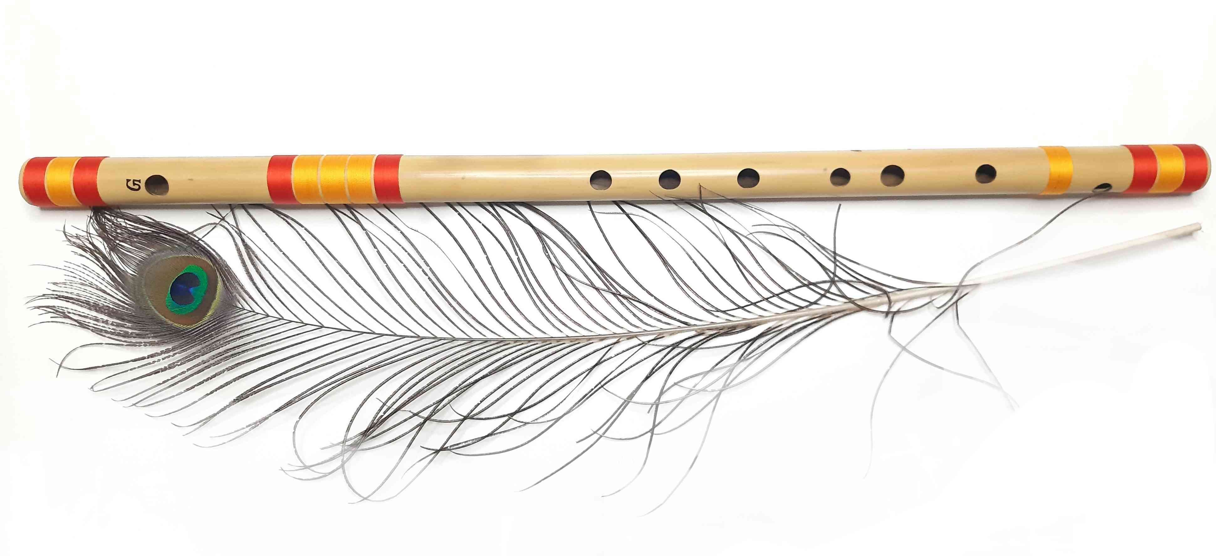 adharvenu G Natural Bass (25 Inches) - Right Handed Bamboo Flute-picture-33