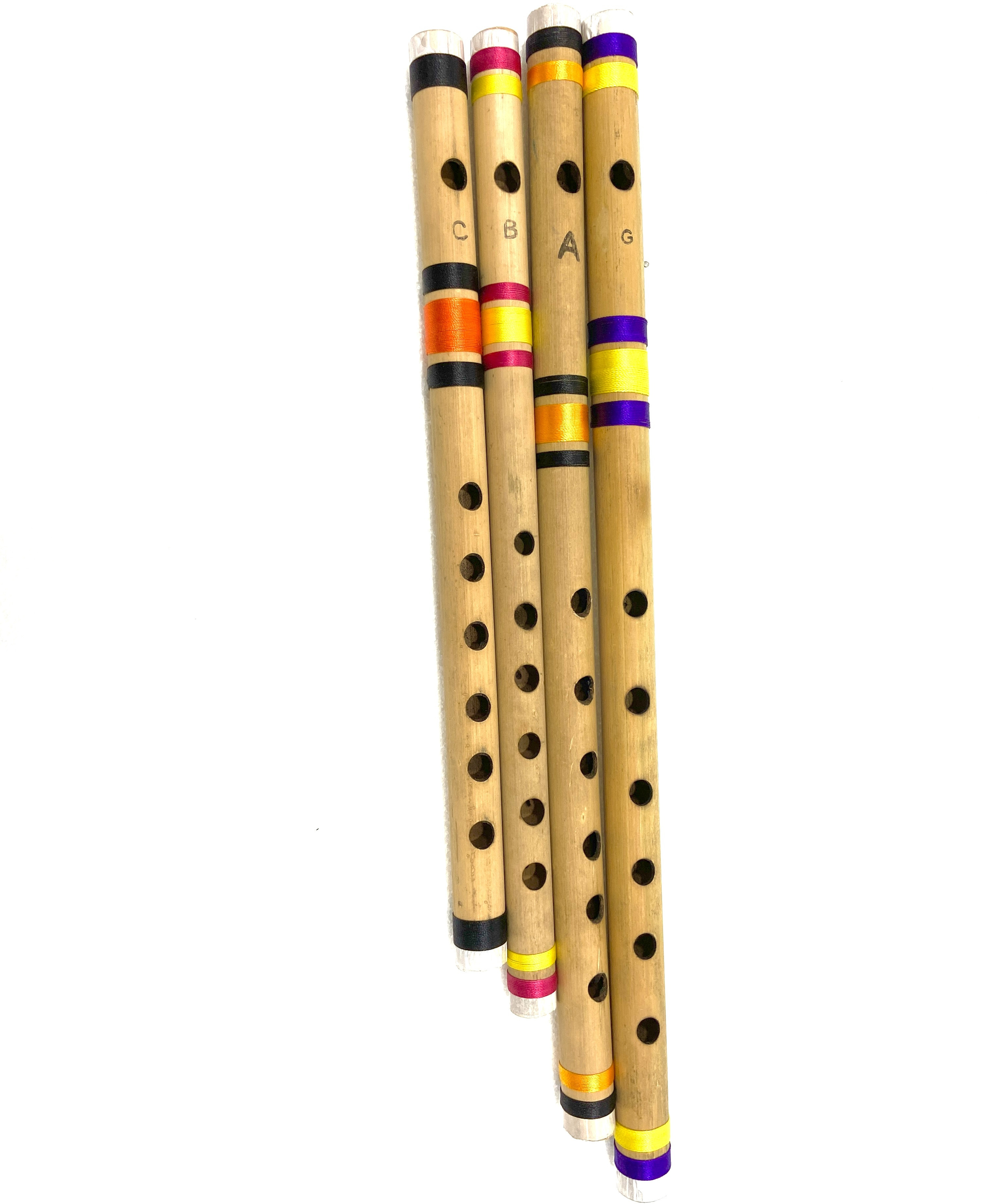 maga mart 4Set of A-Scale, B-Scale, C-Scale & G-Scale Bamboo Flute image 1