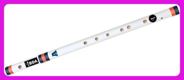 ibda Flute Natural A Scale Professional/Beginner PVC Bansuri PVC Flute-picture-40