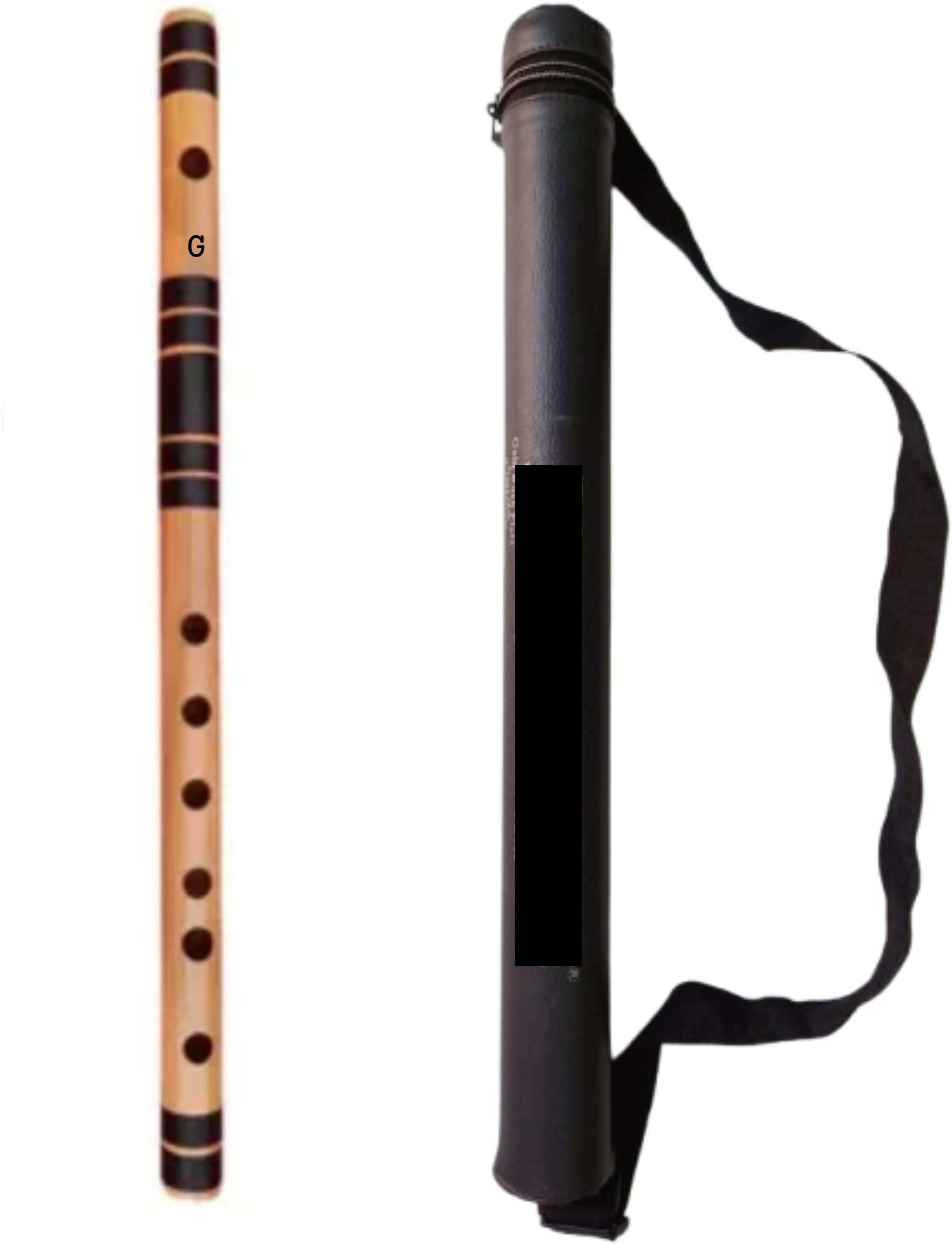 G SCALE MIDDLE FLUTE 17 INCH SIZE 6 HOLES BANSURI FOR BEGINNERS Bamboo Flute