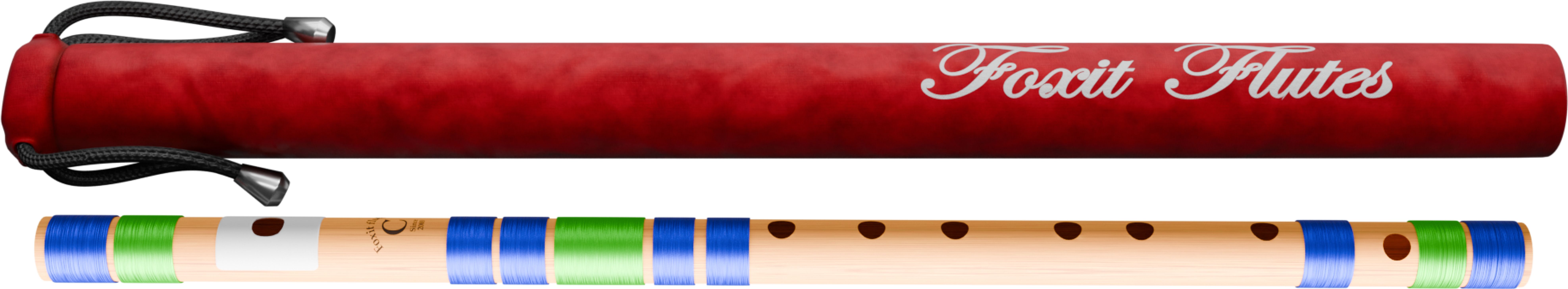 foxit musical C Natural 7 Hole Right Hand Bansuri Size 19 inches Fiber Flute-picture-36