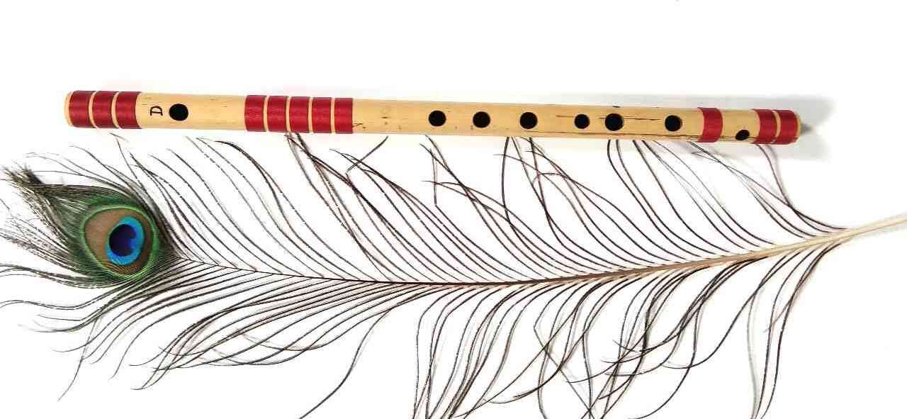 adharvenu D Natural Middle (18") - Right Handed Bamboo Flute-picture-34