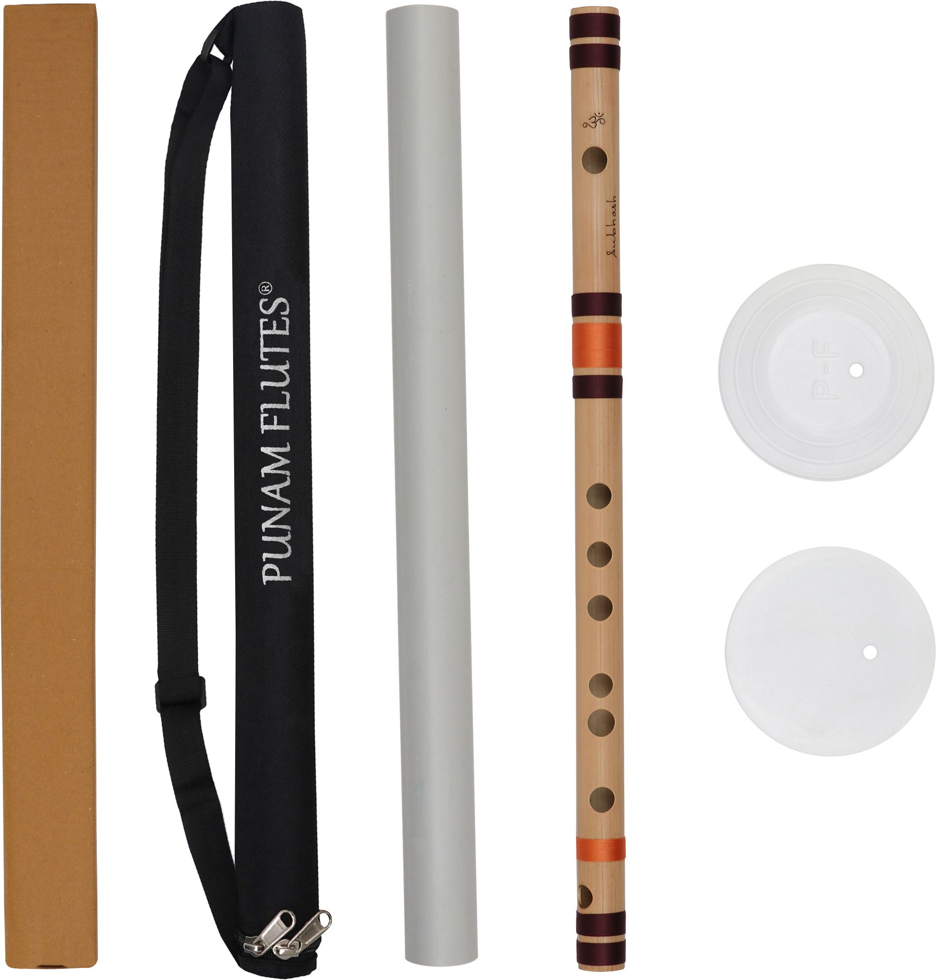 D Sharp Medium Premium Bansuri (Right Hand) 16.3 inches Bamboo Flute