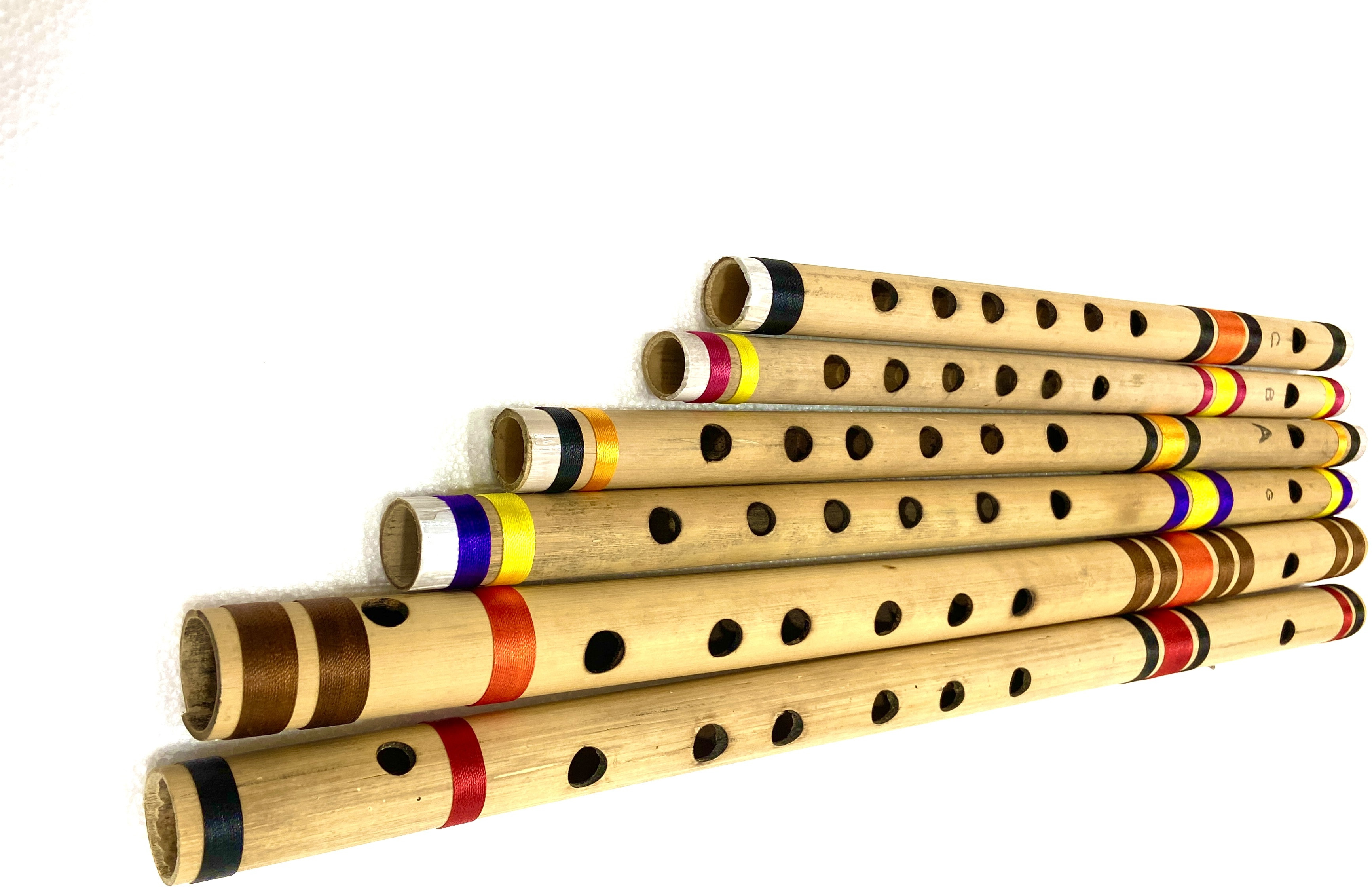 khalsa musical (SIX PCS SET) C SHARP G SHARP G SCALE A SCALE C SCALE B SCALE Bamboo Flute image 1