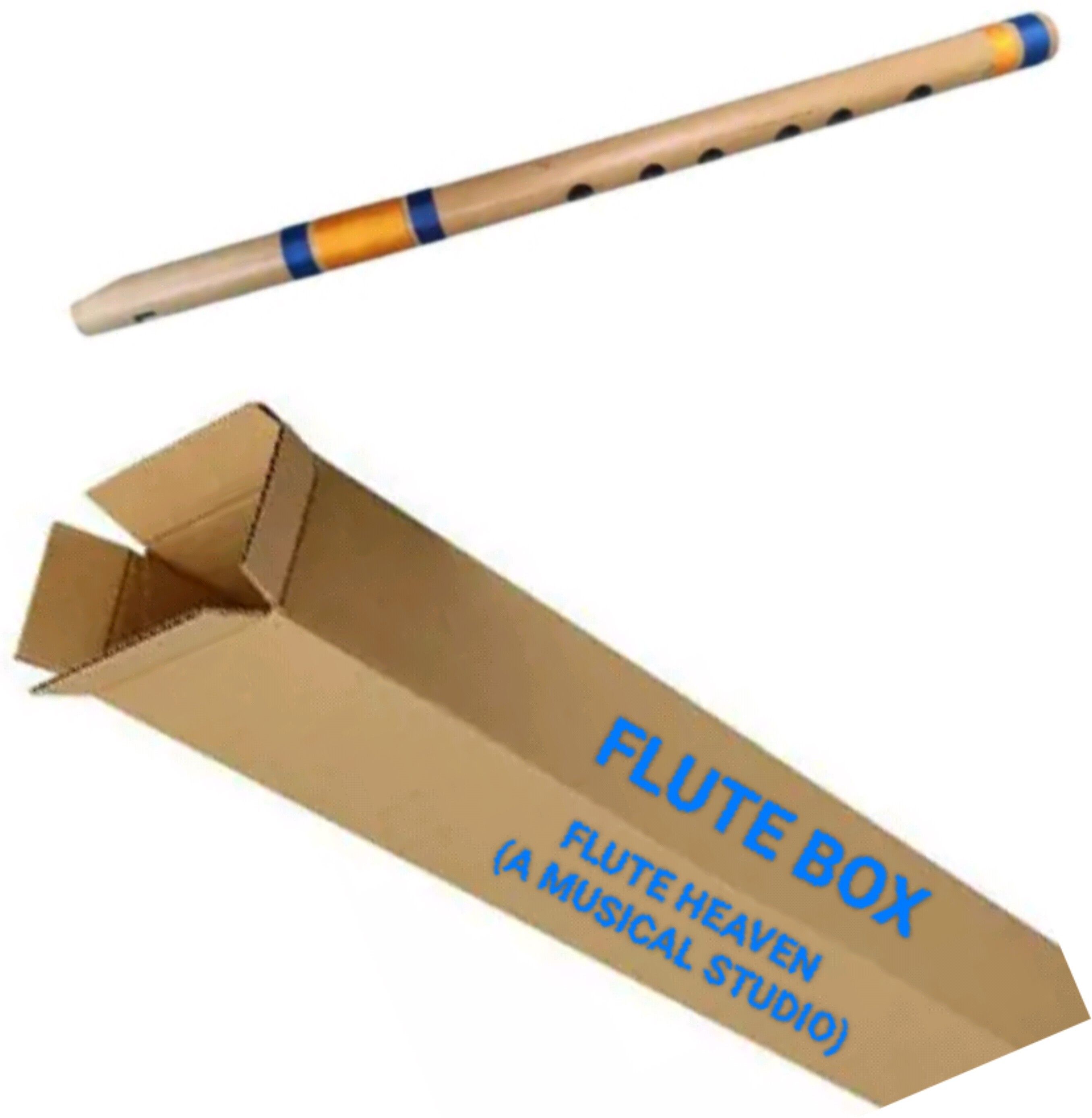 Flute 14 inch B Tune Straight Bansuri well tune for Beginners and kids Bamboo Flute-image-23