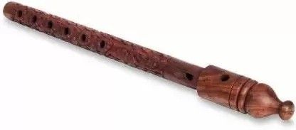 stuffcollection Wooden Hand Carved Carving Work Flute Lord Krishna Bansuri (42 cm) Wooden Flute Wooden Flute-picture-18