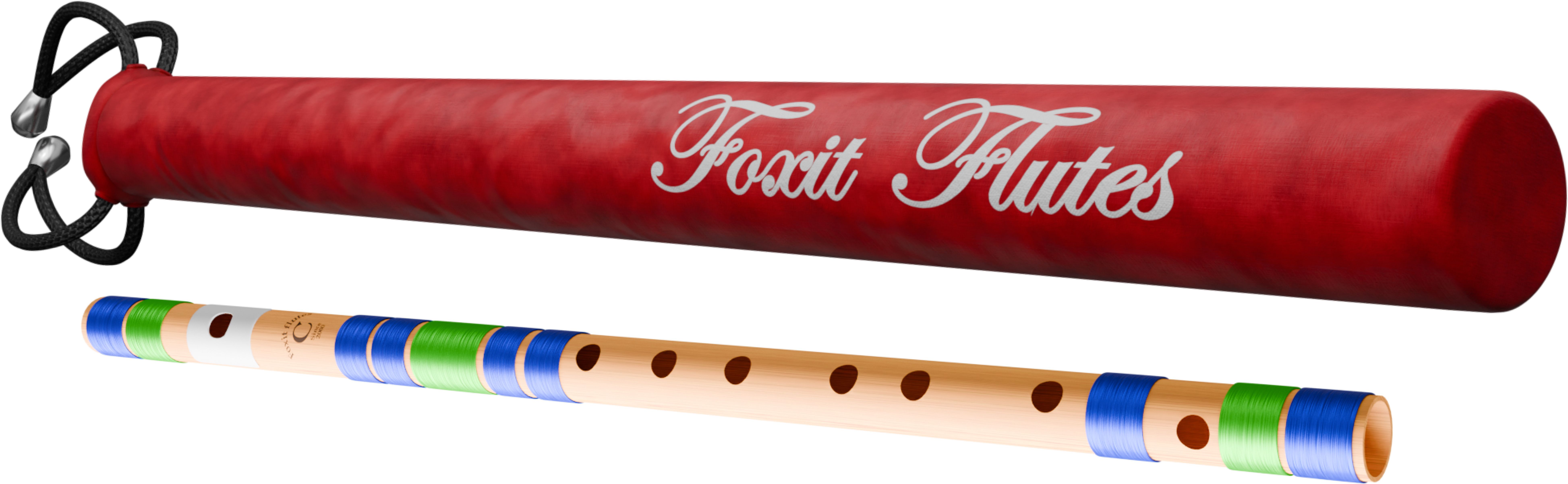foxit musical D Natural 7 Hole Right Hand Bansuri Size 18 inches Fiber Flute-picture-18