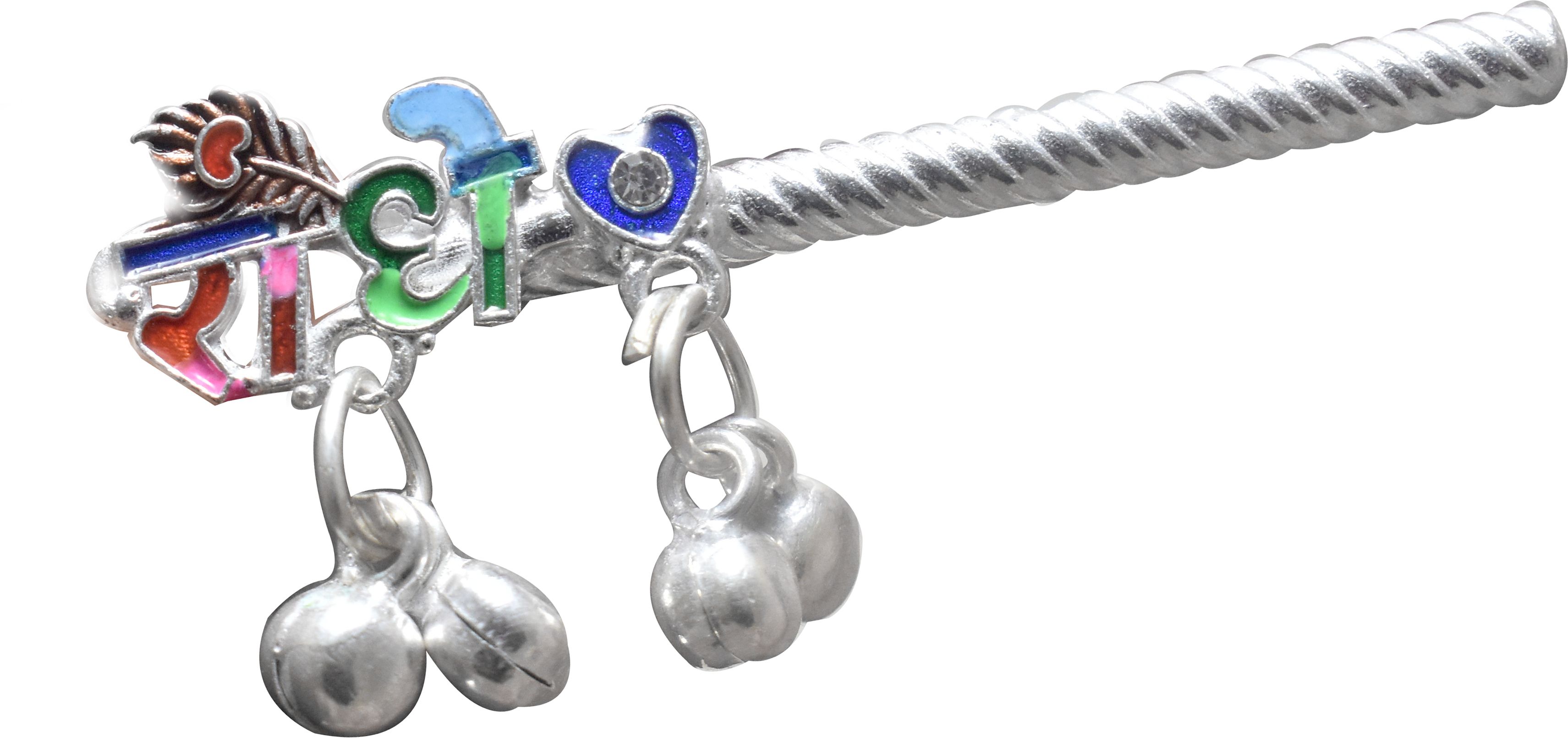kmj pure silver flute/bansuri for lord krishna / laddu gopal ji (size: 5 cm) Silver Flute-picture-14