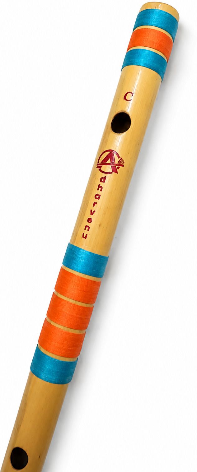 adharvenu C Natural Small (9.5 Inches) - Right Handed Bamboo Flute-picture-45