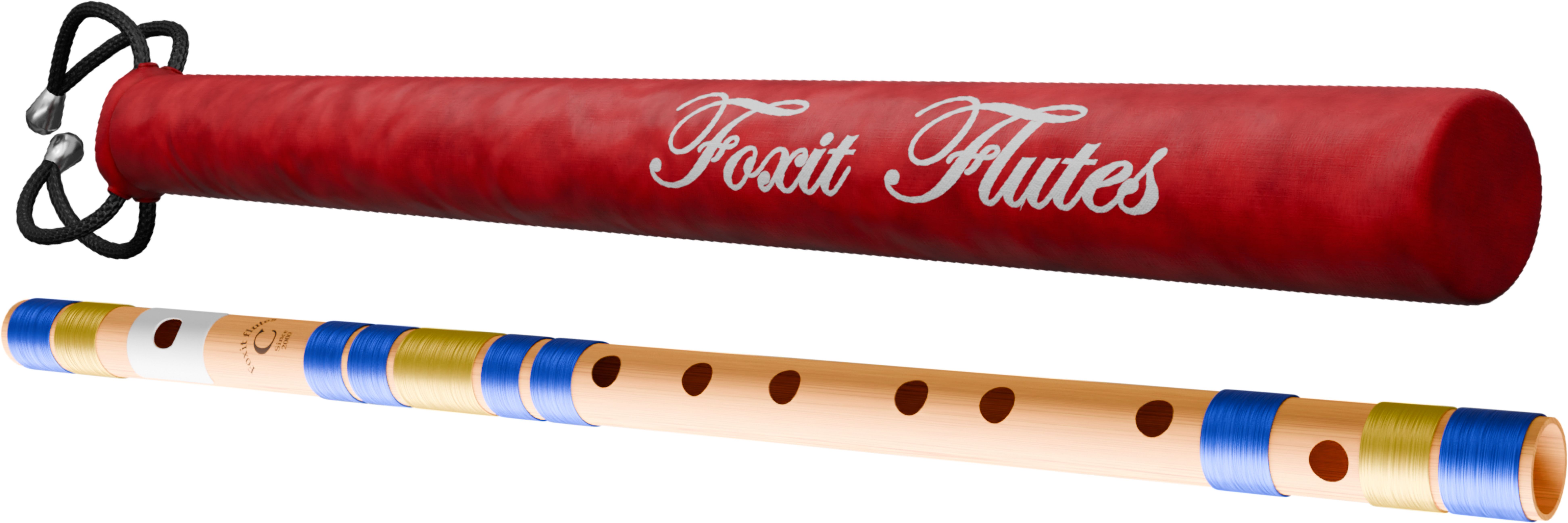 foxit musical D Natural 7 Hole Right Hand Bansuri Size 18 inches Fiber Flute-picture-38