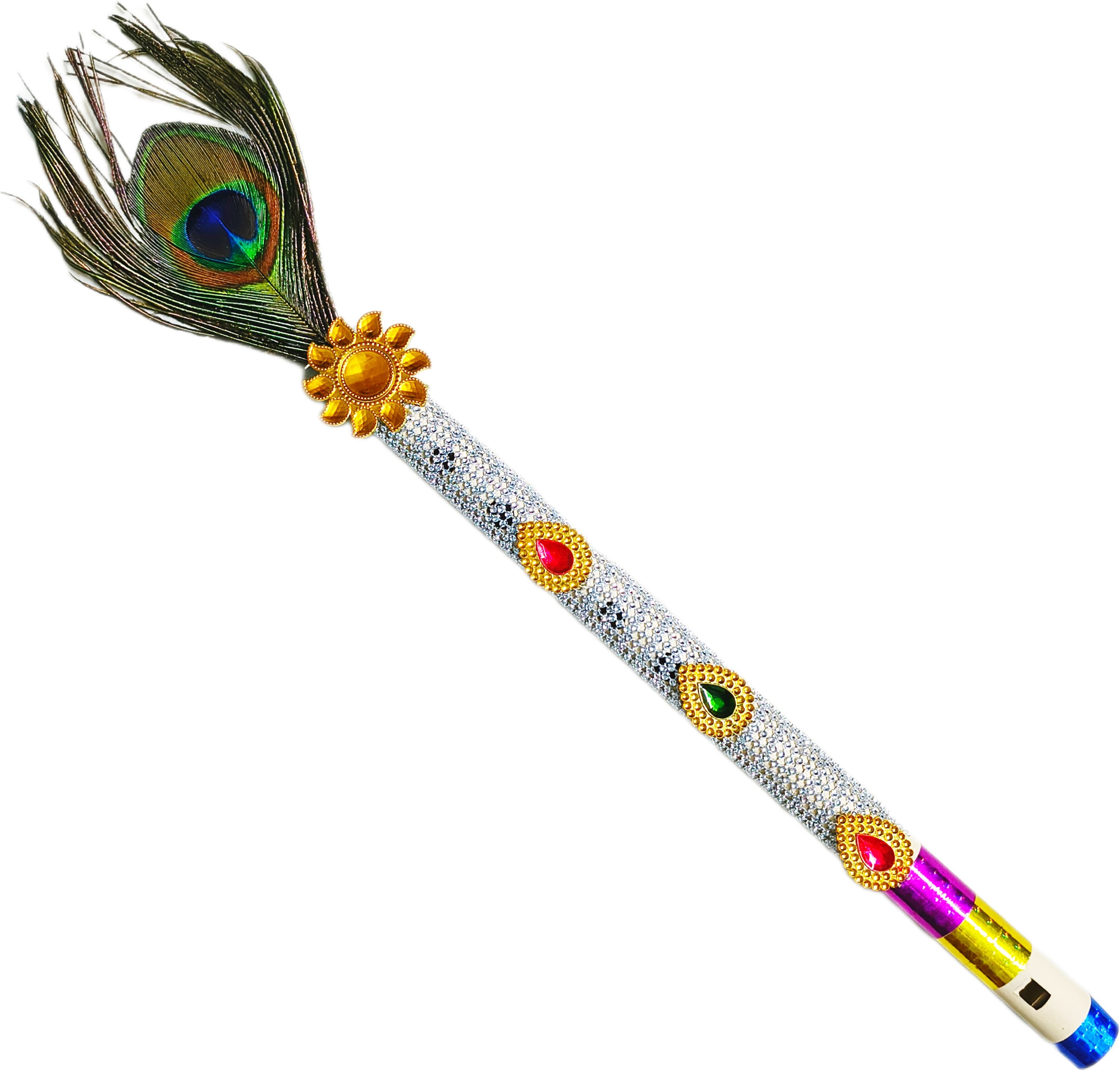 Decorative flute for home puja and gift Bamboo Flute-image-4