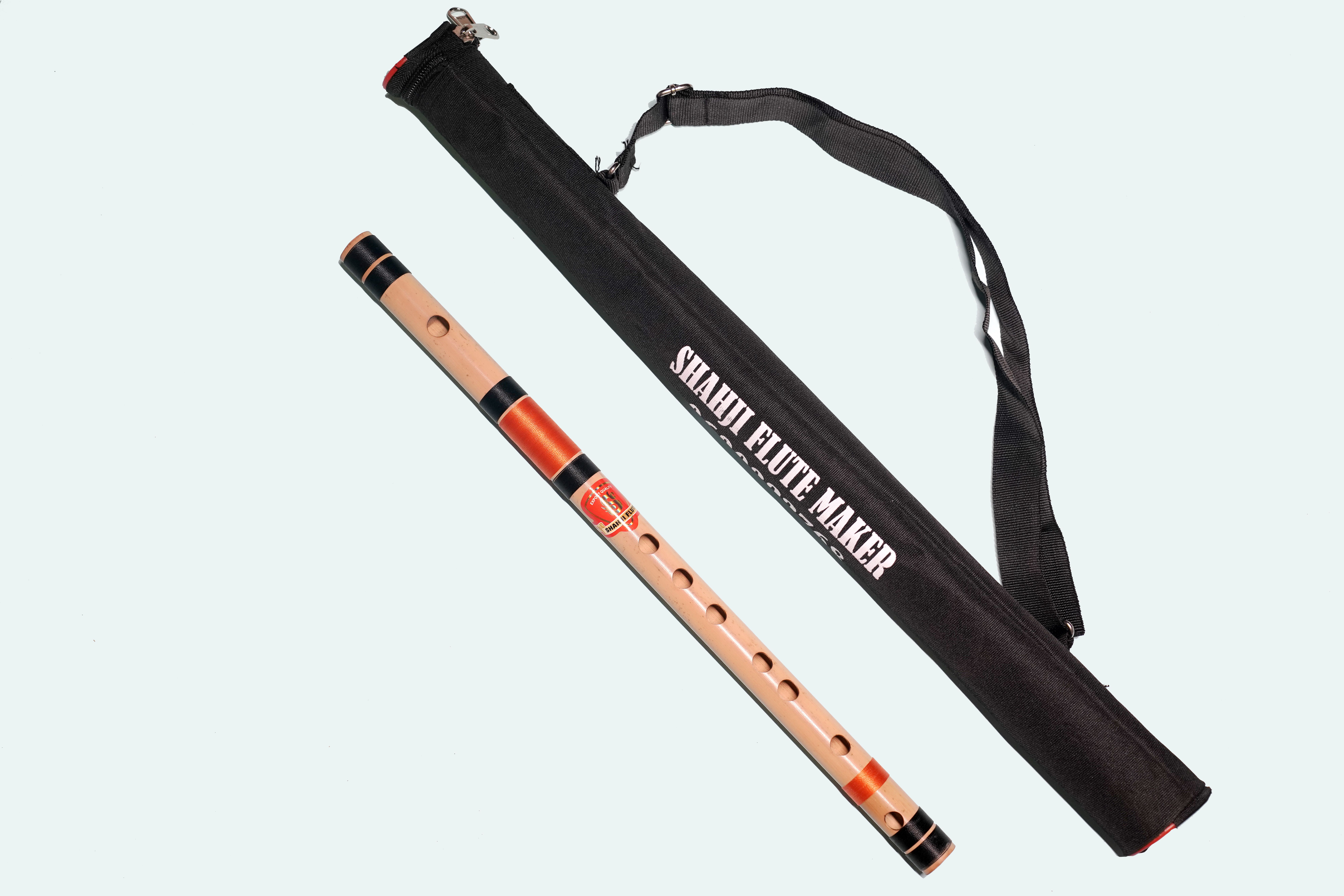 shahji flute D Sharp middle Professional Bamboo Flute with Carry Bag and PVC Pipe Case Bamboo Flute-picture-24