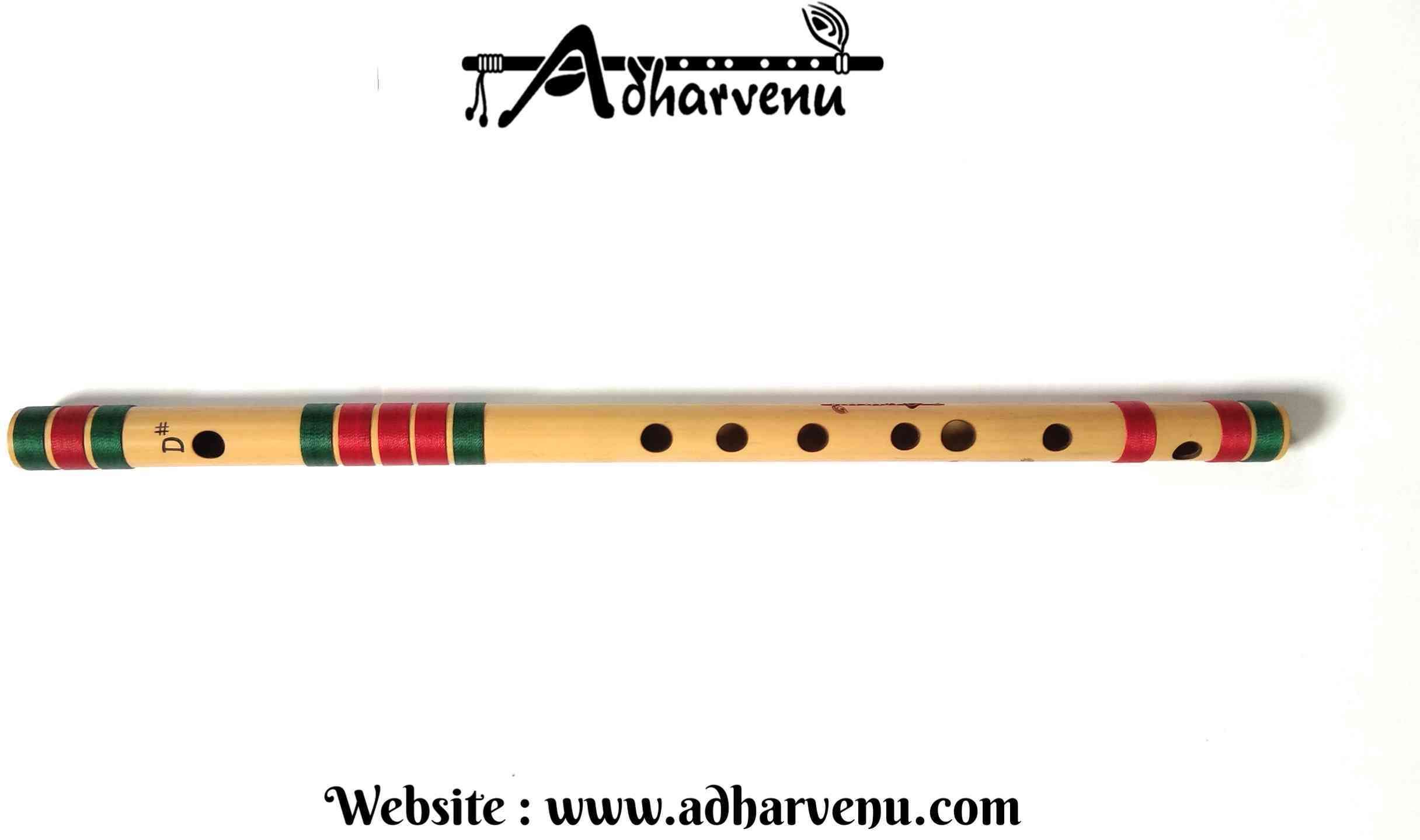 D# Middle Indian Bamboo Flute (17 Inches) - Right Handed Bamboo Flute-image-2