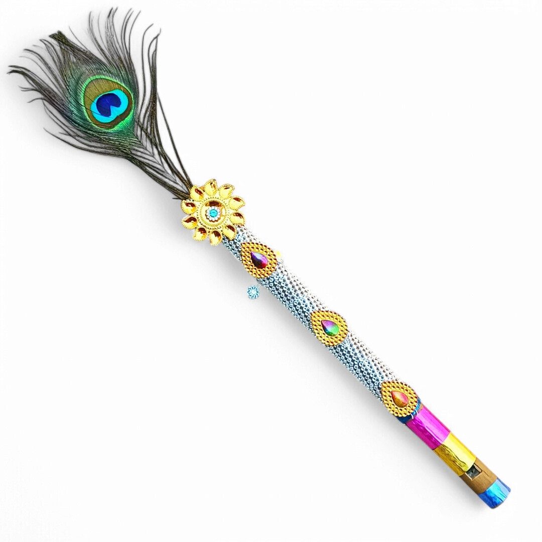 vrindmart Bnasuri for music and for home decor and gift Wooden Flute-picture-38
