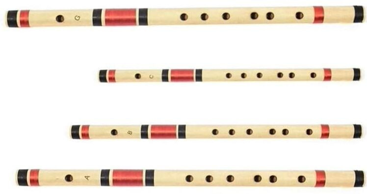 khalsa musical 4Set of A-Scale, B-Scale, C-Scale & G-Scale Bamboo Flute Bamboo Flute image 1