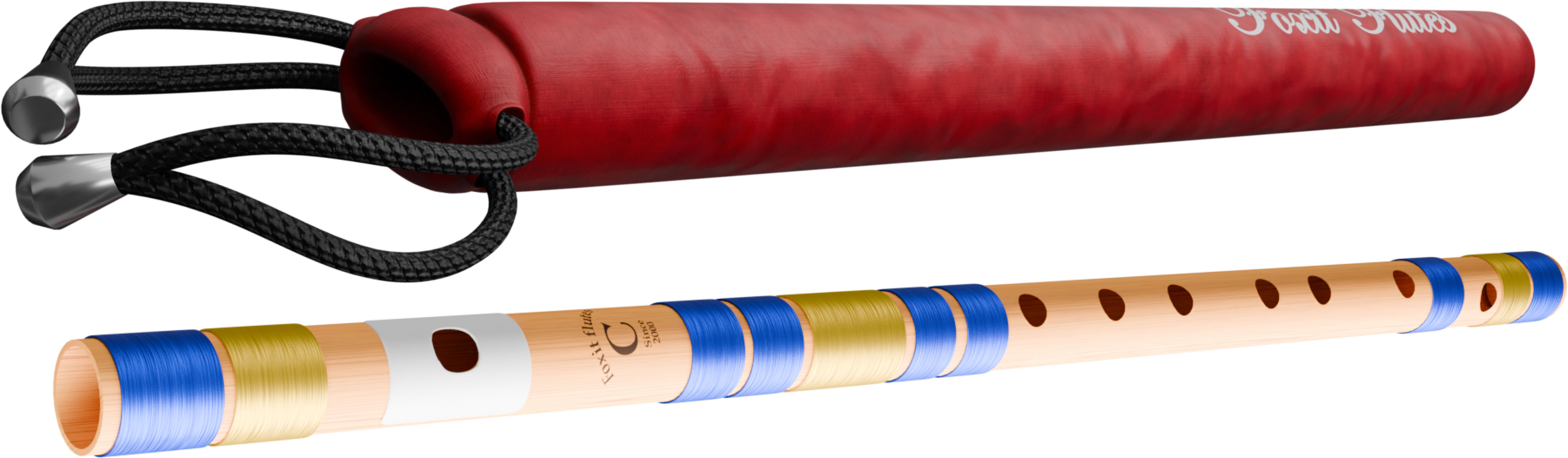 foxit musical D Natural 7 Hole Right Hand Bansuri Size 18 inches Fiber Flute-picture-11