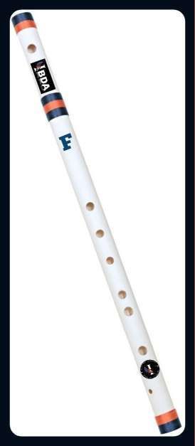 ibda Flute Natural F Scale Professional/Beginner PVC Bansuri 15 inch PVC Flute-picture-18