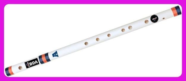 ibda Flute Natural A Scale Professional/Beginner PVC Bansuri PVC Flute-picture-19