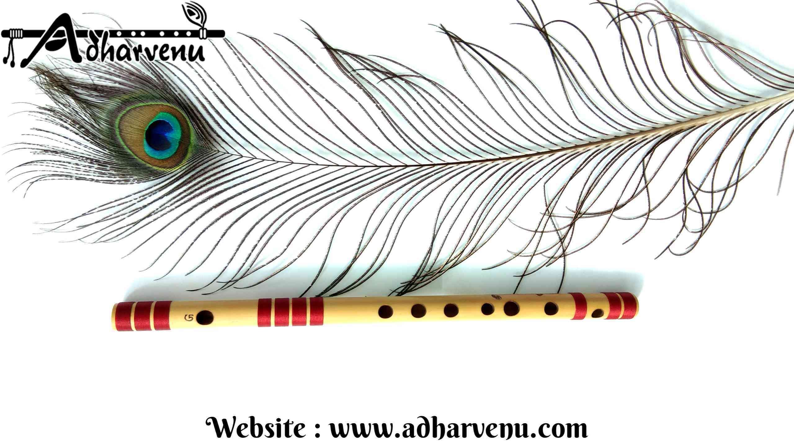 adharvenu G Natural Small (13.5") - Right Handed Bamboo Flute-picture-23