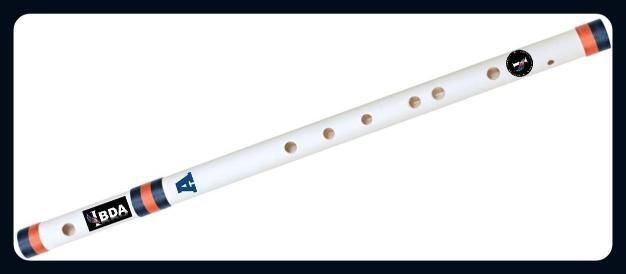 ibda Flute Natural A Scale Professional/Beginner PVC Bansuri PVC Flute-picture-36