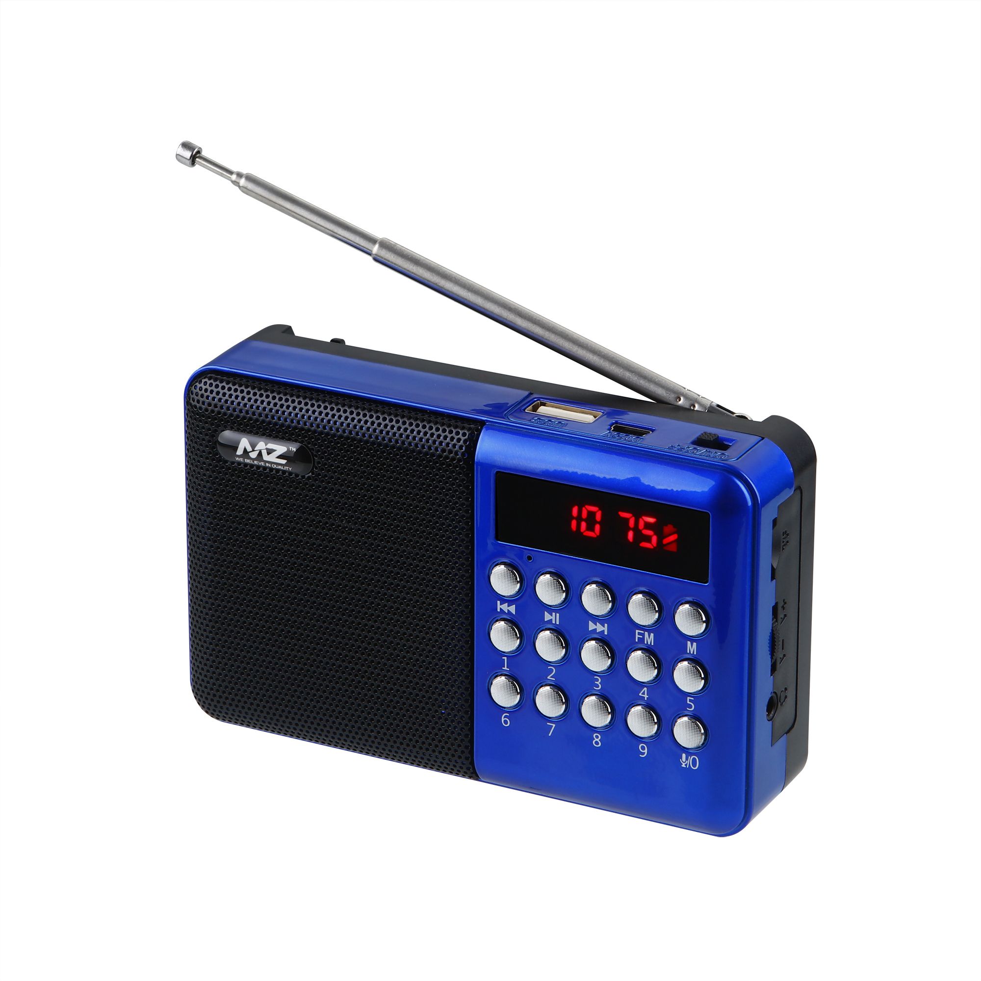 MZ M30VP(FM SUPER RADIO) With Bluetooth/USB/Aux/TFT Card 1200mAh Battery FM Radio-picture-21