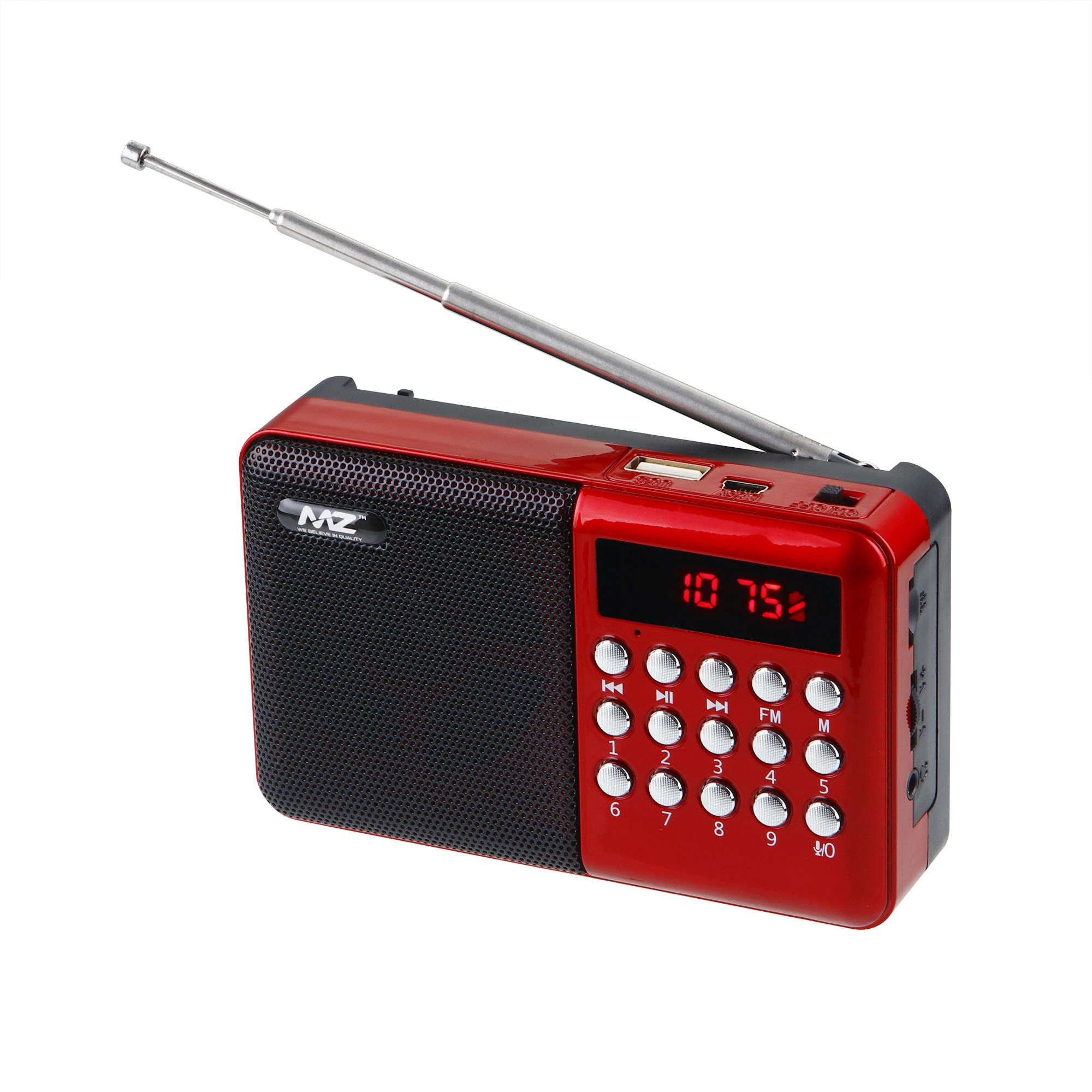 MZ M30VP(FM SUPER RADIO) With Bluetooth/USB/Aux/TFT Card 1200mAh Battery FM Radio-picture-21