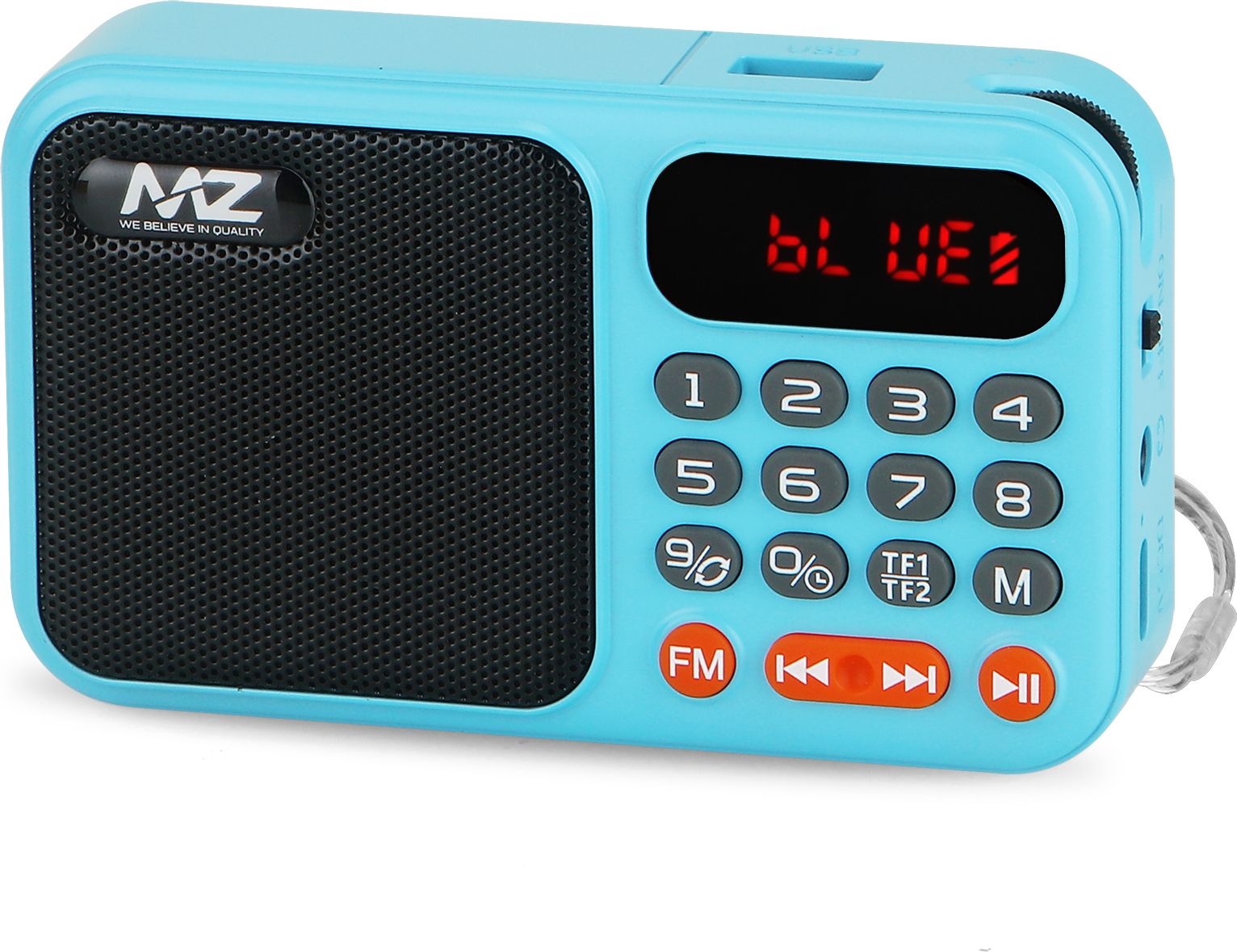MZ M7 PRO (FM SUPER RADIO)with Bluetooth/USB/Aux/TF Card 5W Power & 1200mAh Battery FM Radio-image-43