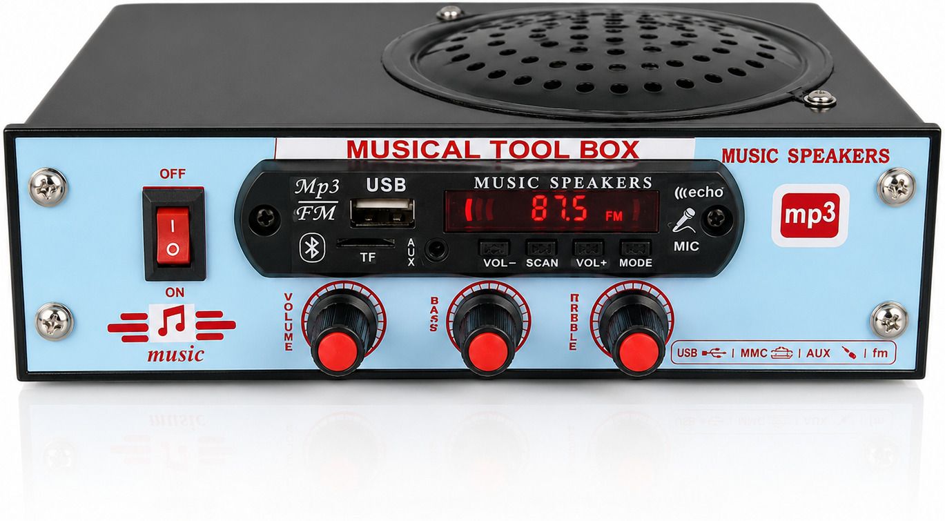 Fm Radio Blutetooth Portable Table Top Machine USB/SD Card,Aux Input,Remote 80 W AV Power Amplifier-image-12