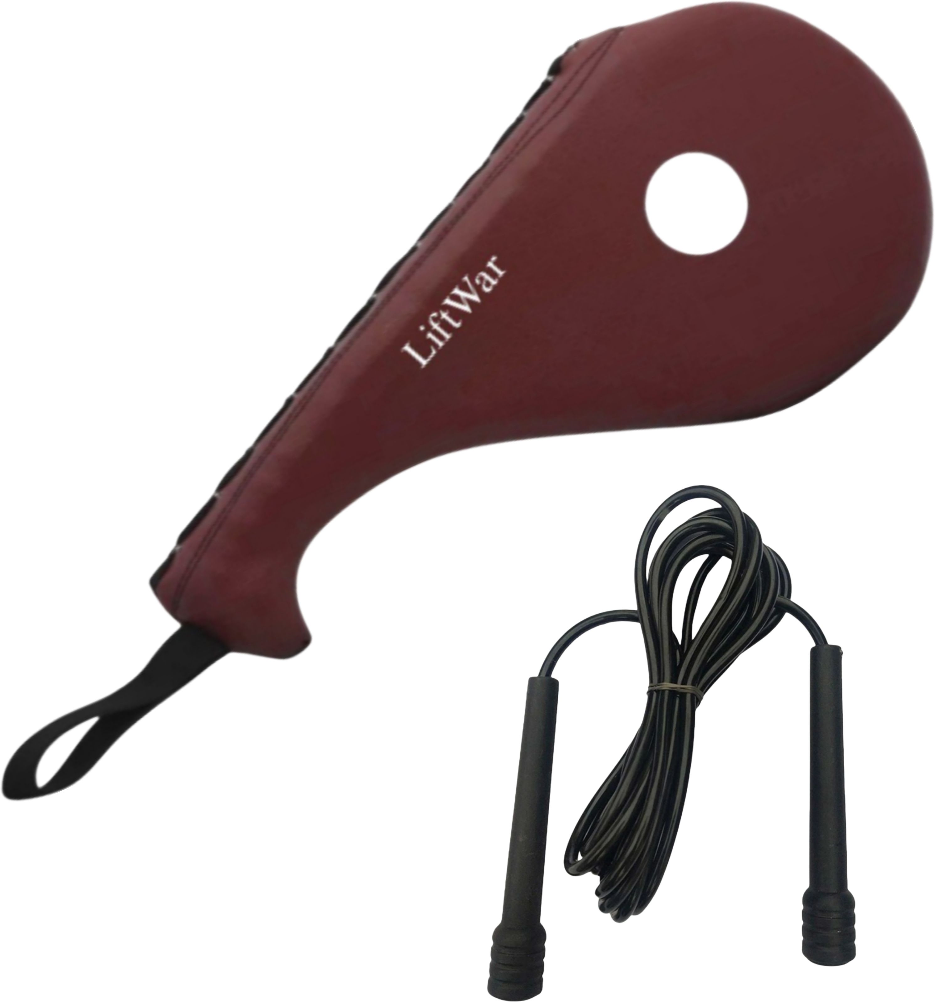 liftwar Taekwondo kick pad brown with skipping ropes Kicking Shield-picture-29