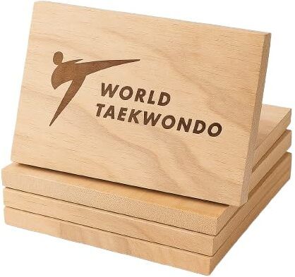 koryox World Taekwondo Wooden Breaking Board | Paulownia Wood | 3–12mm Reusable Board Focus Pad-picture-20