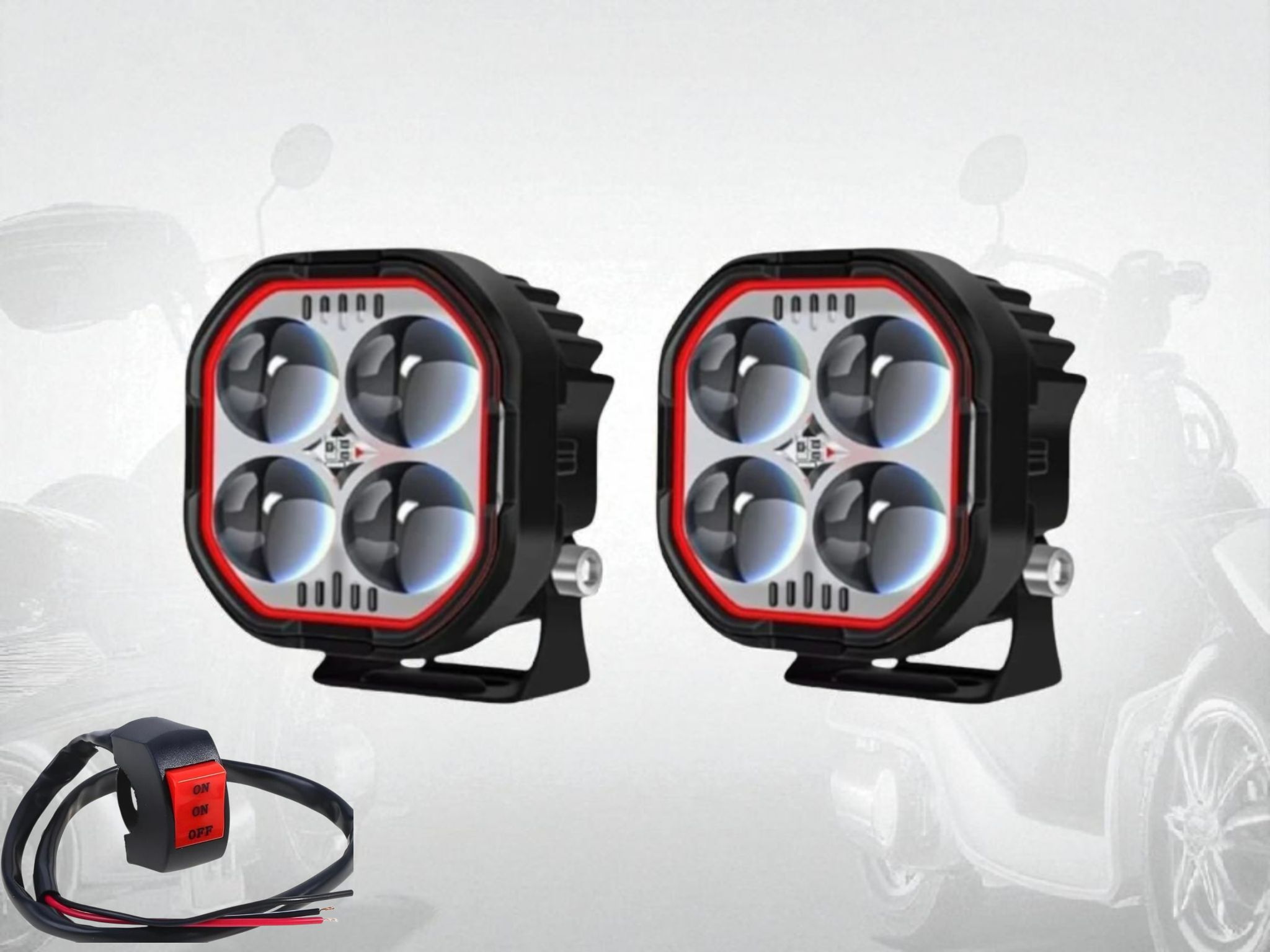 LED Fog Lamp Unit for Honda, TVS, Bajaj, Hero Universal For Car-image-30