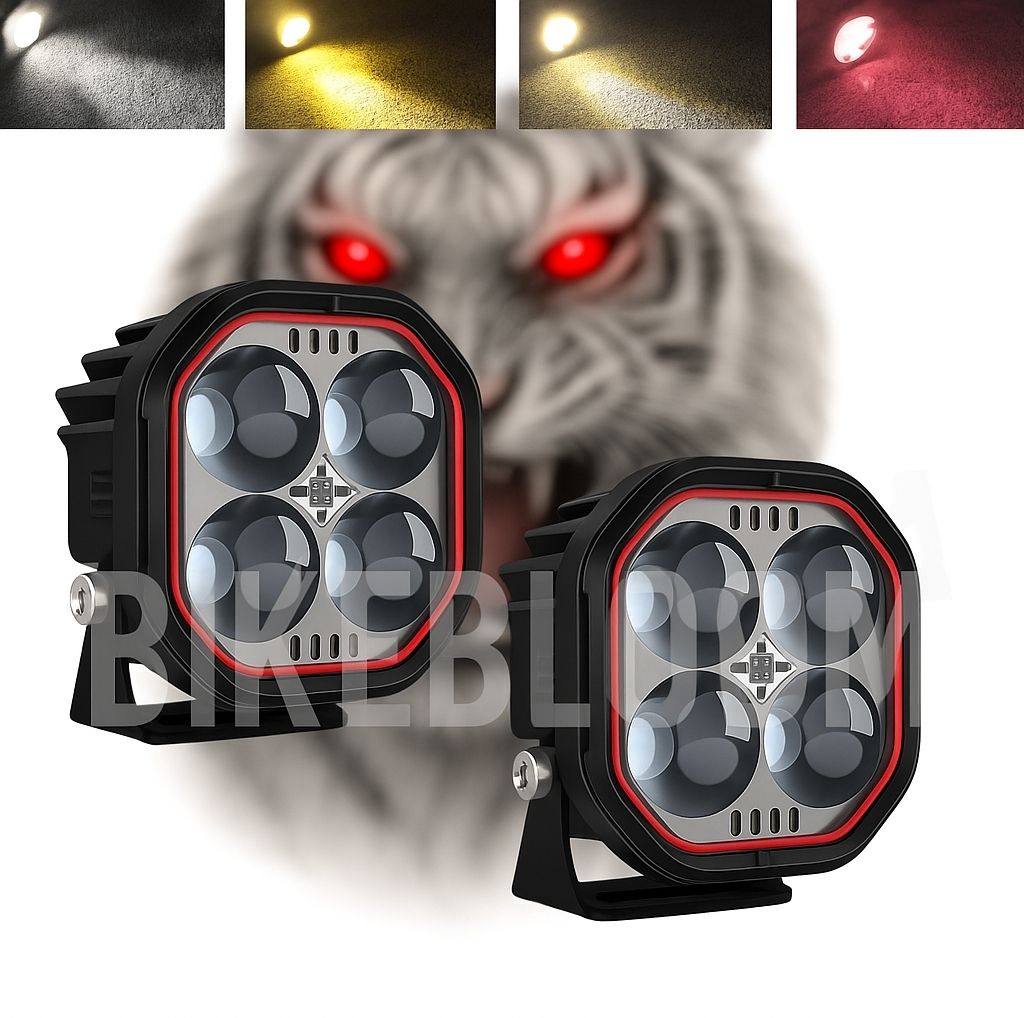 LED Fog Lamp Unit for KTM, Honda, TVS, Bajaj, Hero Universal For Car-image-32
