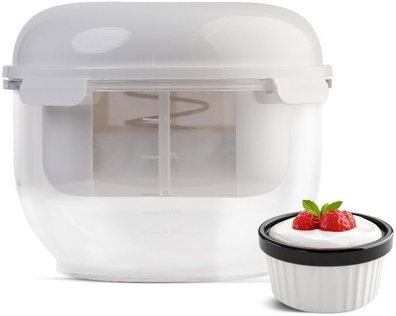 Greek Yogurt Maker 2500 ml, BPA-Free Strainer & Container with Nylon Inner Mesh Yogurt Maker-image-12
