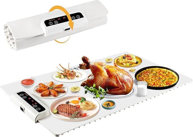 Electric Food Warmer,Silicone Full Surface Heating Mat for Food Food Steamer