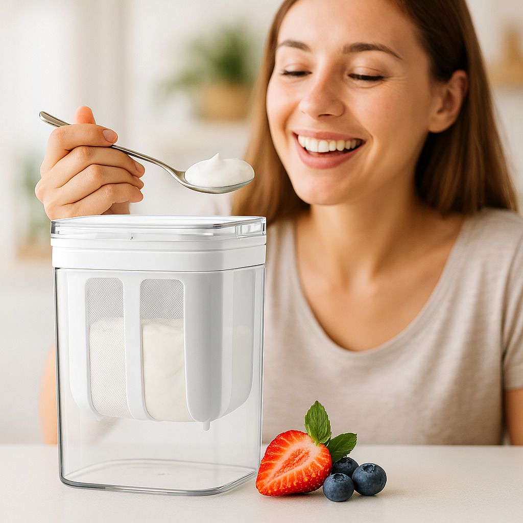 greek Yogurt Maker & Hung Curd Maker Fine Mesh Strainer with Lid –1100ml Yogurt Maker Yogurt Maker-picture-15