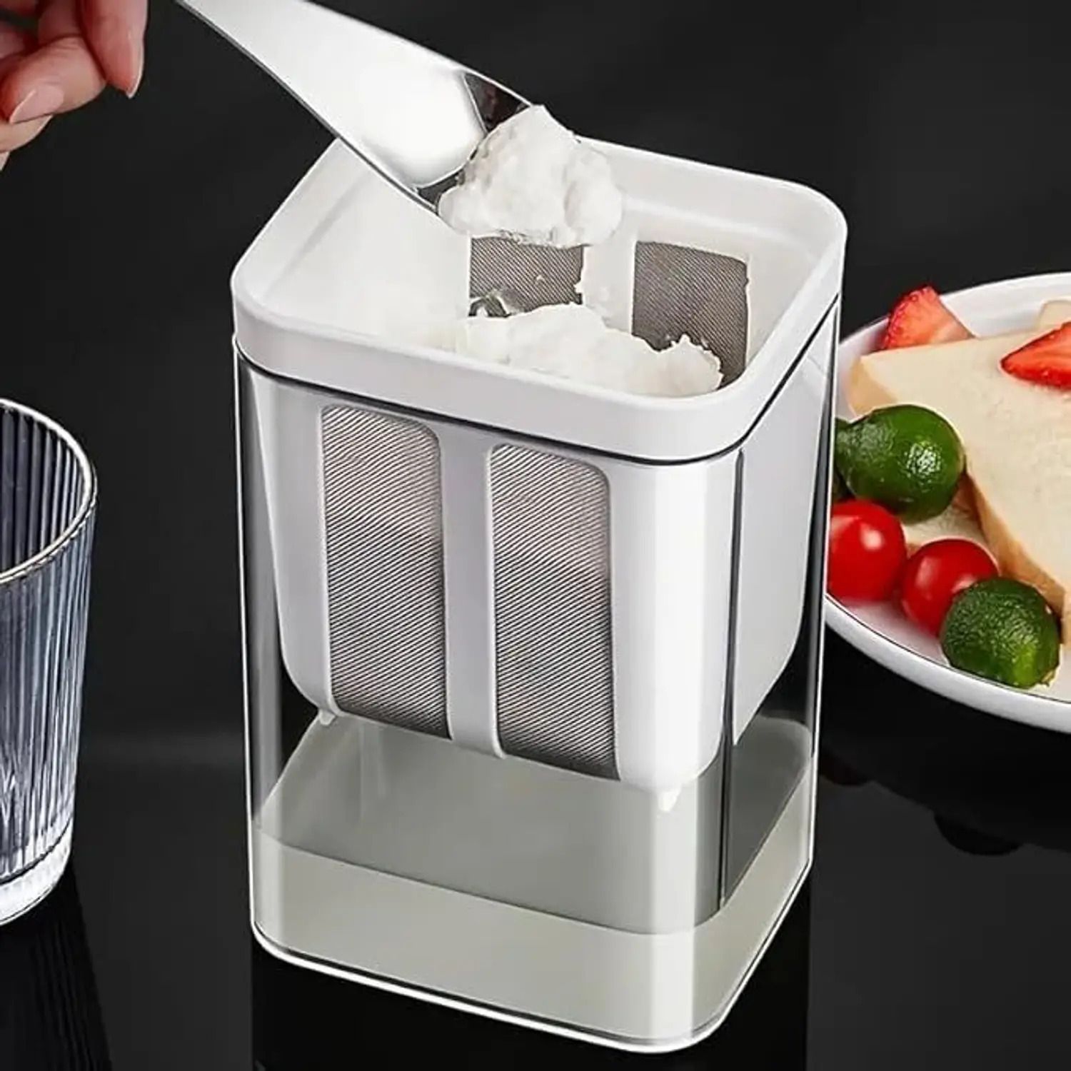 eolyor Yogurt & Curd Maker 1200ML – Container with Fine Mesh Strainer & Lid | BPA-Free Yogurt Maker-picture-14