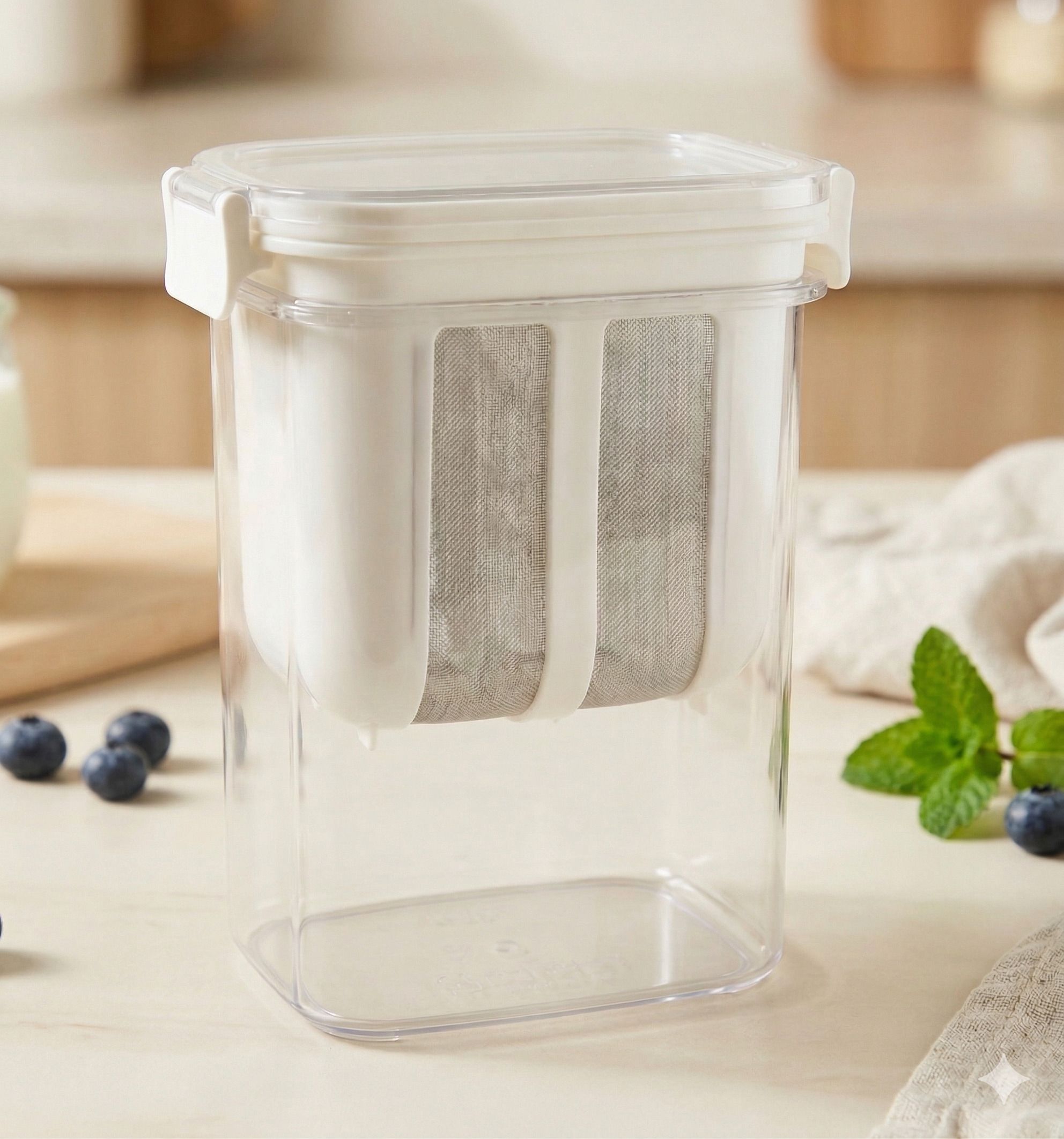 duron 1100ml Yogurt Strainer Box with Fine Yogurt Maker-picture-27
