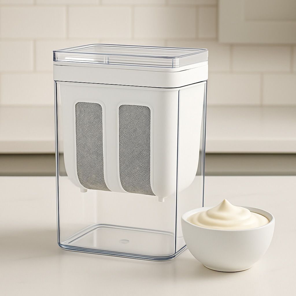 modek Greek Yogurt and Curd Maker, 1100ml Fine Mesh Strainer SMD117 Yogurt Maker-picture-35