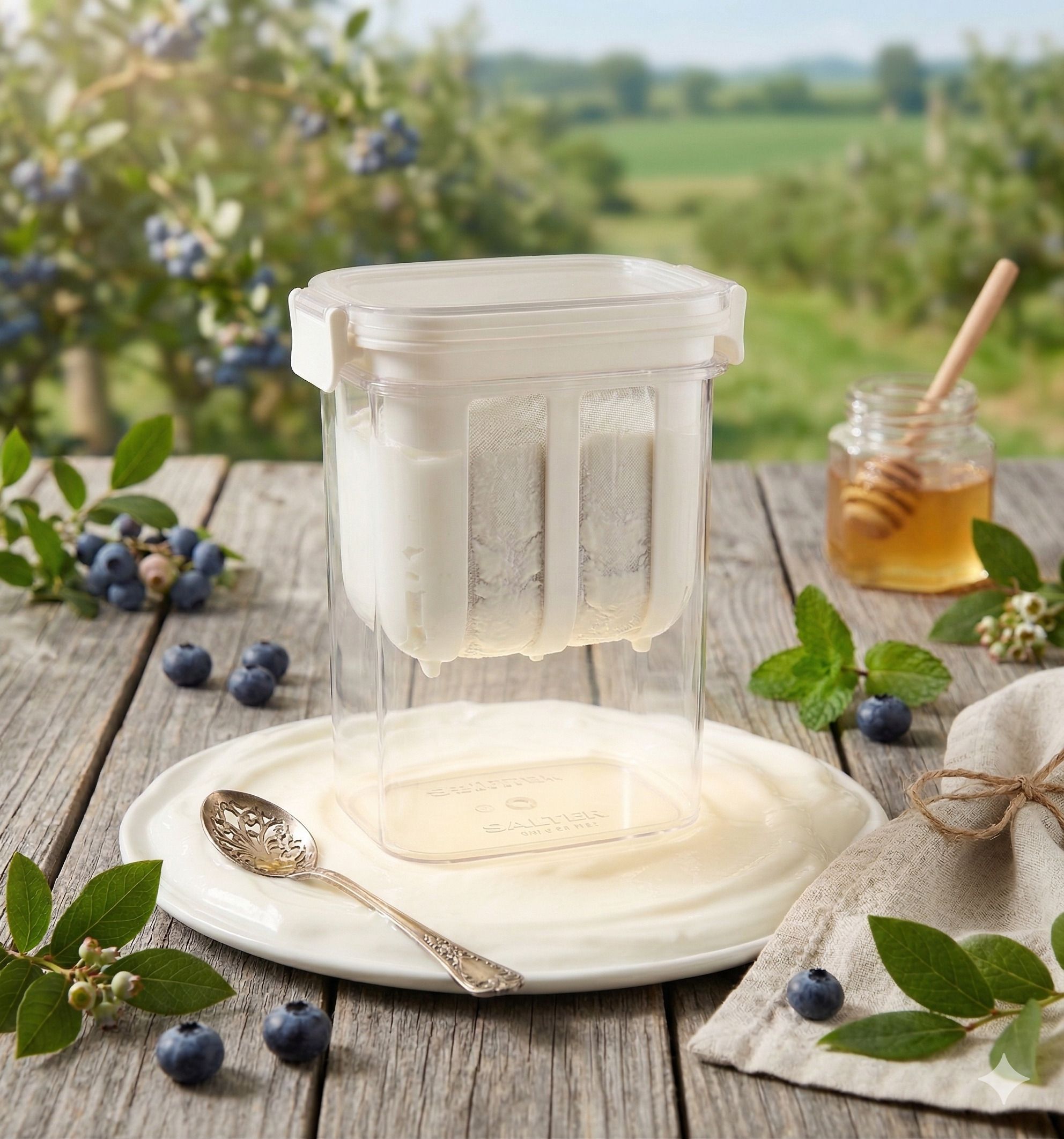 duron 1100ml Yogurt Strainer Box with Fine Yogurt Maker-picture-12